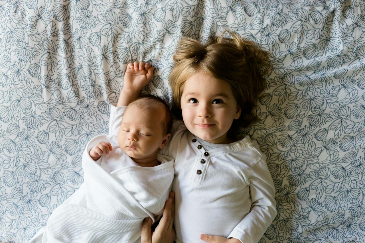 baby and girl