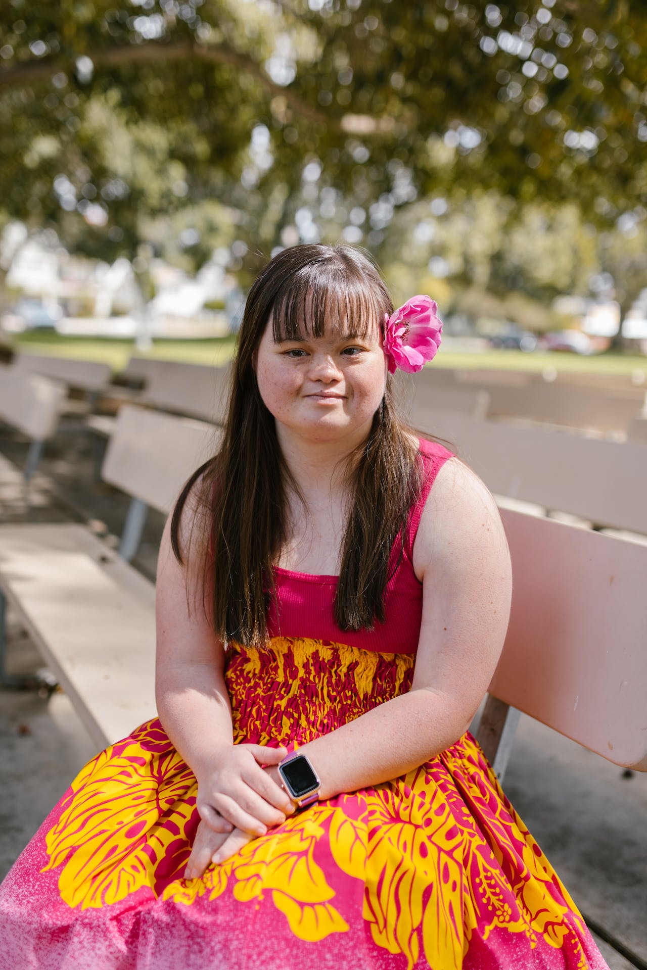 young girl with special needs